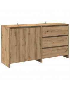 Credenza 2 pz Rovere Artigianale in Legno Multistrato