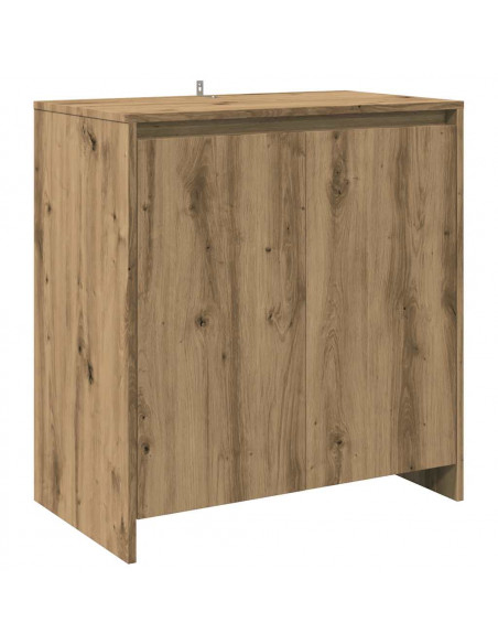Credenza 2 pz Rovere Artigianale in Legno Multistrato