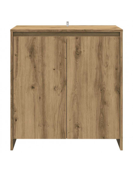 Credenza 2 pz Rovere Artigianale in Legno Multistrato