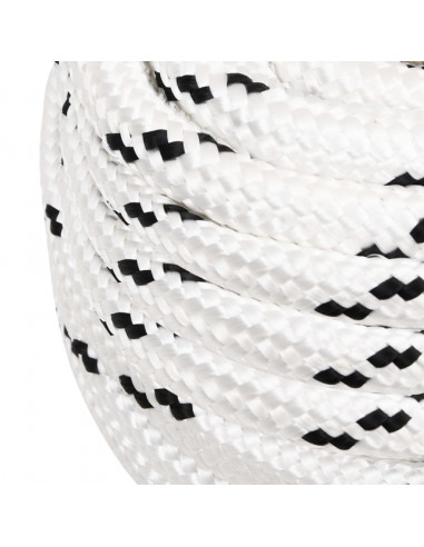 Corda Intrecciata per Barca Bianca 20 mm x 50 m Poliestere