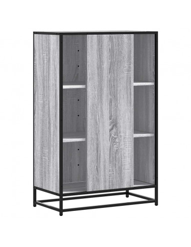 Credenza Grigio Sonoma 68x35x106,5 cm Legno Multistrato Metallo