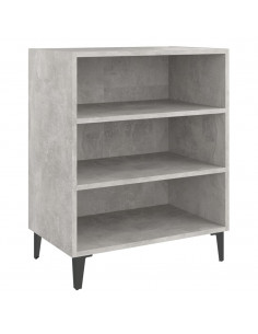 Credenza Grigio Cemento 57x35x70 cm in Legno Multistrato