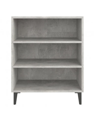 Credenza Grigio Cemento 57x35x70 cm in Legno Multistrato