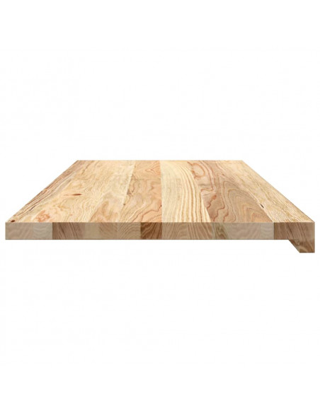 Davanzali 2 pz Non Trattati 90x40x2 cm Legno Massello di Rovere