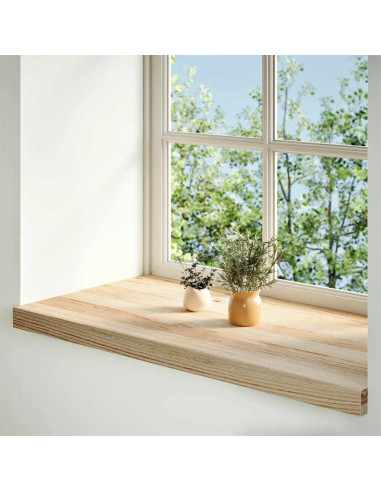 Davanzali 2 pz Non Trattati 80x40x2 cm Legno Massello di Rovere