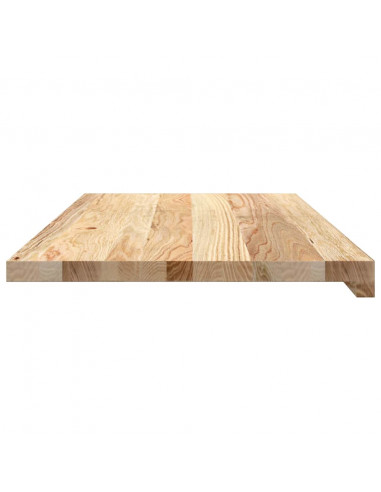 Davanzali 2 pz Non Trattati 80x40x2 cm Legno Massello di Rovere