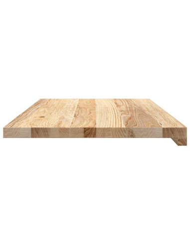 Davanzali 2 pz Non Trattati 70x40x2 cm Legno Massello di Rovere