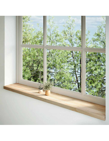 Davanzali 2 pz Non Trattati 160x30x2cm Legno Massello di Rovere