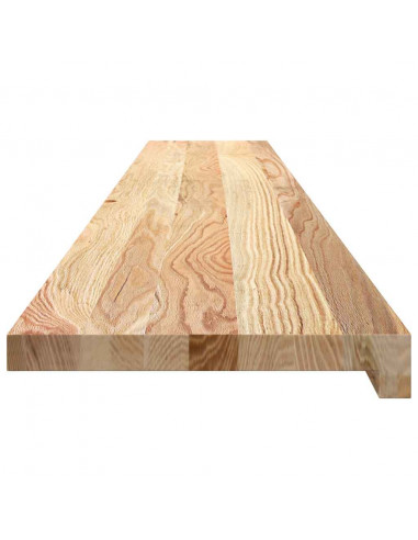 Davanzali 2 pz Non Trattati 160x30x2cm Legno Massello di Rovere
