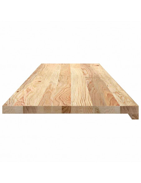 Davanzali 2 pz Non Trattati 140x40x2cm Legno Massello di Rovere