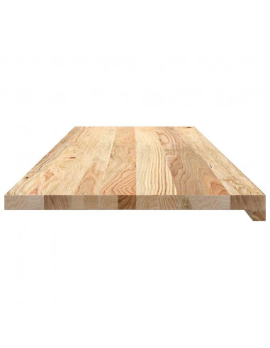 Davanzali 2 pz Non Trattati 120x40x2cm Legno Massello di Rovere