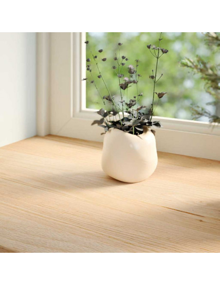 Davanzali 2 pz Non Trattati 110x40x2cm Legno Massello di Rovere