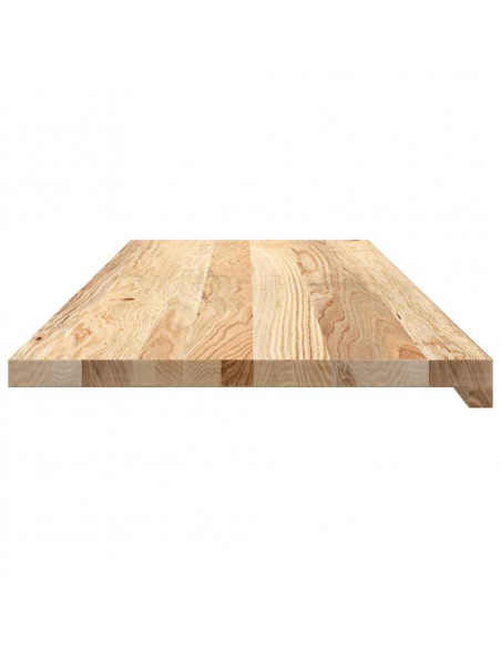 Davanzali 2 pz Non Trattati 110x40x2cm Legno Massello di Rovere