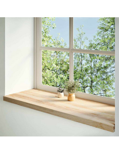 Davanzali 2 pz Non Trattati 100x40x2cm Legno Massello di Rovere