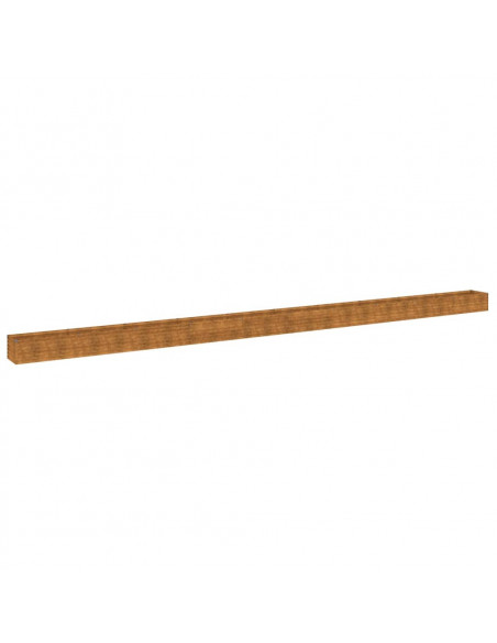 Fioriera Rialzata da Giardino 960x50x36 cm in Acciaio Corten