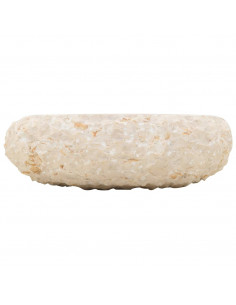 Lavandino 40x12 cm in Marmo Crema