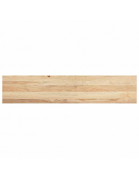 Gradini 4 pz 120x25x2 cm in Rovere Massello Non Trattato