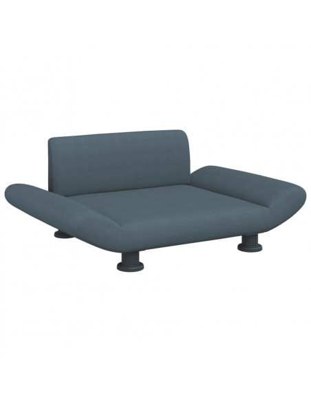 Lettino per Cani Grigio Scuro 70x45x28 cm in Tessuto