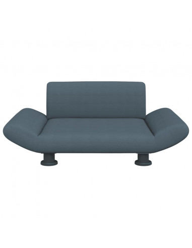 Lettino per Cani Grigio Scuro 70x45x28 cm in Tessuto