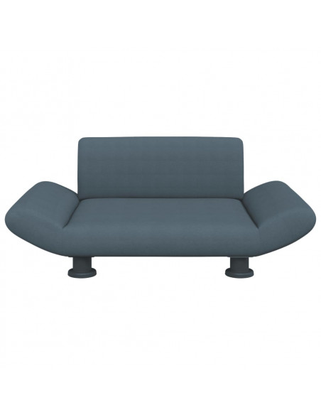 Lettino per Cani Grigio Scuro 70x45x28 cm in Tessuto