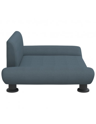 Lettino per Cani Grigio Scuro 70x45x28 cm in Tessuto