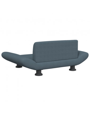 Lettino per Cani Grigio Scuro 70x45x28 cm in Tessuto