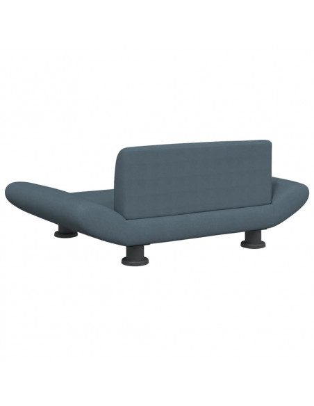 Lettino per Cani Grigio Scuro 70x45x28 cm in Tessuto