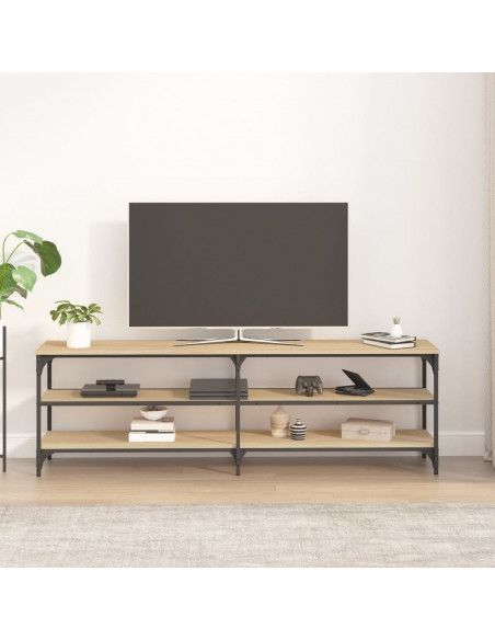 Mobile Porta TV Rovere Sonoma 160x30x50 cm in Legno Multistrato