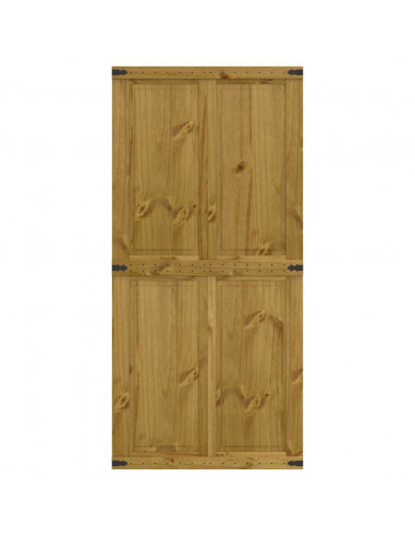 Porta per Granaio CORONA 90x210 cm in Legno Massello di Pino