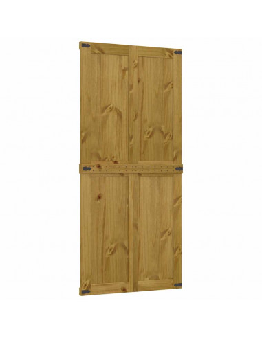 Porta per Granaio CORONA 90x210 cm in Legno Massello di Pino
