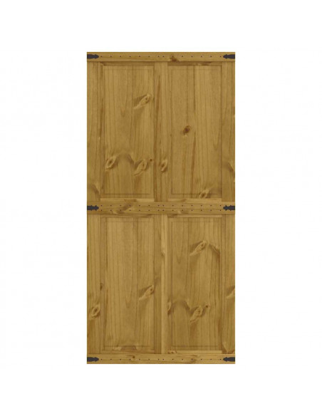 Porta per Granaio CORONA 100x210 cm in Legno Massello di Pino