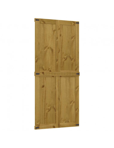 Porta per Granaio CORONA 100x210 cm in Legno Massello di Pino