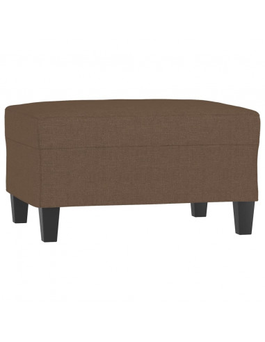Poggiapiedi Marrone 70x55x41 cm in Tessuto