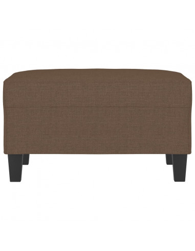 Poggiapiedi Marrone 70x55x41 cm in Tessuto