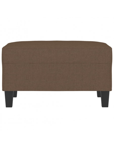 Poggiapiedi Marrone 70x55x41 cm in Tessuto