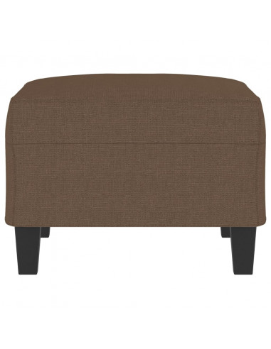 Poggiapiedi Marrone 70x55x41 cm in Tessuto
