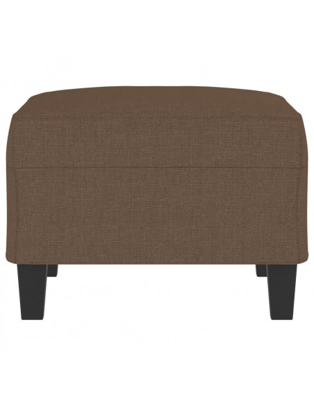 Poggiapiedi Marrone 70x55x41 cm in Tessuto