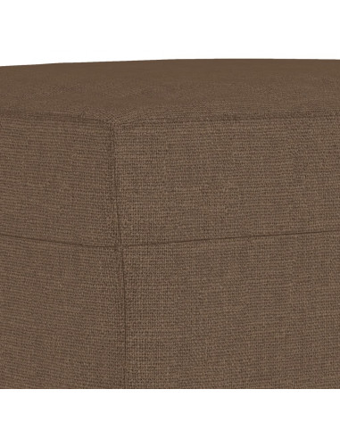 Poggiapiedi Marrone 70x55x41 cm in Tessuto