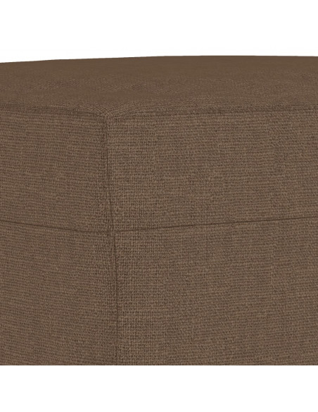 Poggiapiedi Marrone 70x55x41 cm in Tessuto