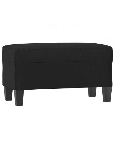 Panca Nera 70x35x41 cm in Similpelle