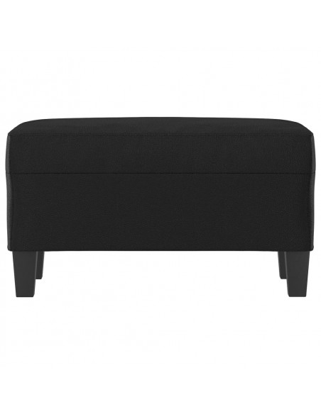 Panca Nera 70x35x41 cm in Similpelle
