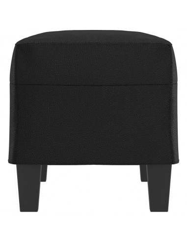 Panca Nera 70x35x41 cm in Similpelle