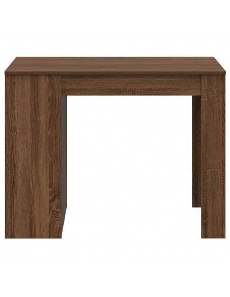 Scrivania con Cassetto Ripiano Rovere Marrone Legno Multistrato