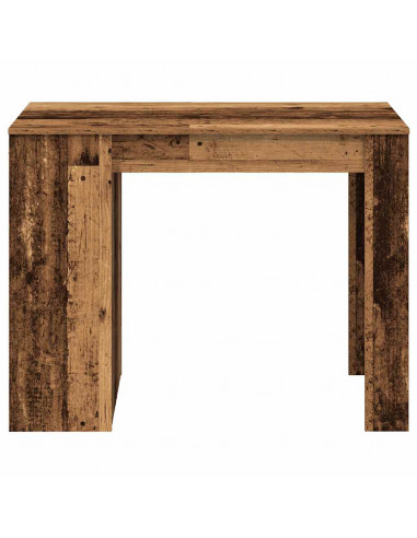 Scrivania con Cassetto Ripiano Legno Vecchio Legno Multistrato