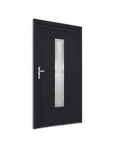 Porta Ingresso Antracite 98x200 cm in PVC 2