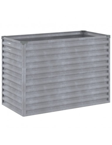 Fioriera Rialzata da Giardino 100x50x69 cm in Acciaio Corten