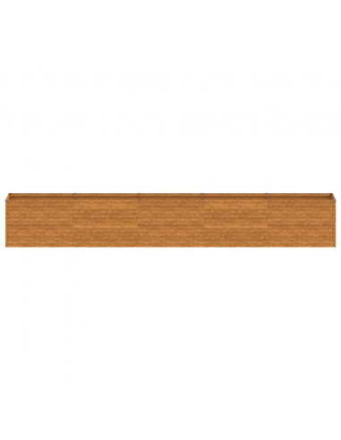 Fioriera Rialzata da Giardino 482x50x69 cm in Acciaio Corten