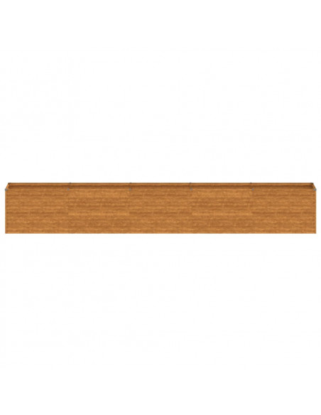 Fioriera Rialzata da Giardino 482x50x69 cm in Acciaio Corten