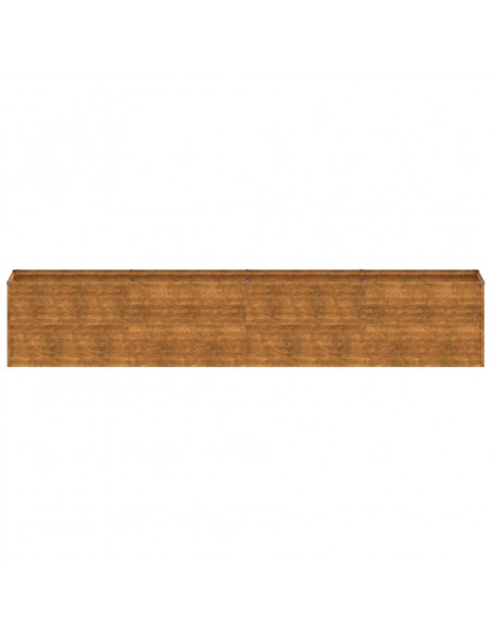 Fioriera Rialzata da Giardino 385x50x69 cm in Acciaio Corten
