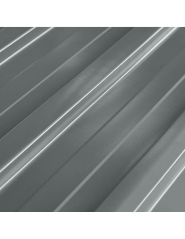 Pannelli da Tetto 12 pz in Acciaio Zincato Grigio